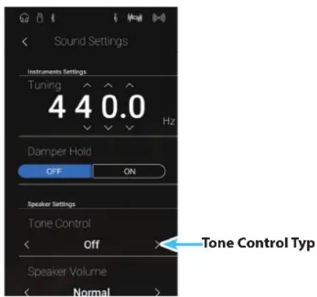 KAWAI AURES AR - ■Tone Control Typ verändern - 1