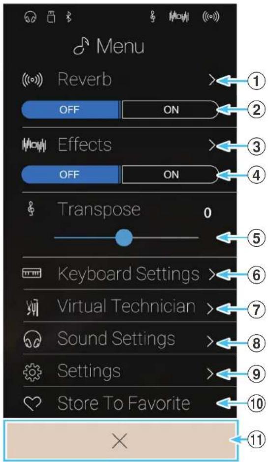KAWAI AURES AR - ■Sound Modus Menü - 1