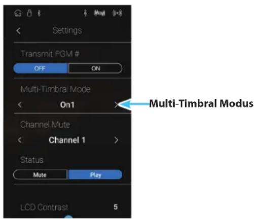 KAWAI AURES AR - ■Multi-Timbral Modus Einstellung verändern - 1