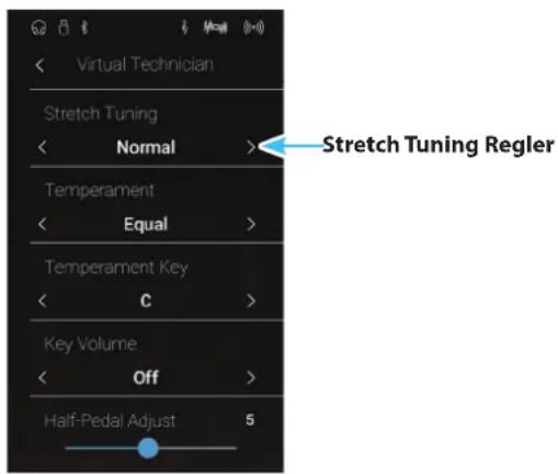 KAWAI AURES AR - ■Stretch Tuning Einstellung verändern - 1