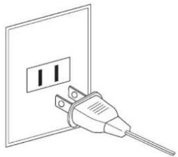 KAWAI AURES AR - Einstecken des Netzsteckers des AC-Adapters in eine Steckdose - 1