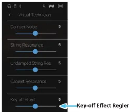 KAWAI AURES AR - ■Key-off Effekt Lautstärke ändern - 1