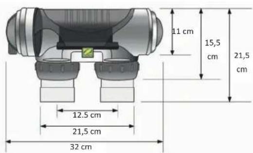 11 cm 15,5 cm 21,5 cm 12.5 cm 21,5 cm 32 cm