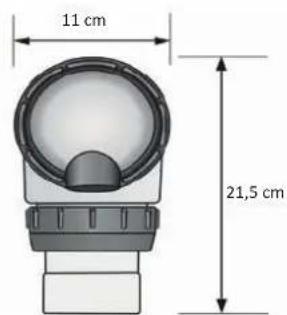 11 cm 21,5 cm