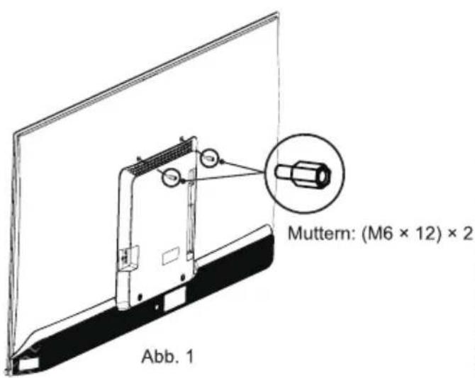 Mutter: (M6 × 12) × 2 Abb. 1