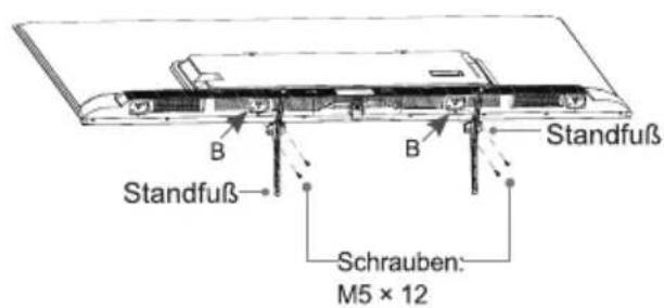Standfuß B B Standfuß Schrauben: M5 × 12
