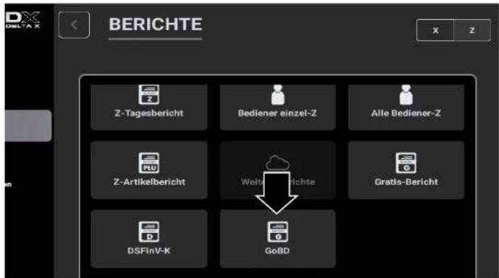 BERICHTE Z-Tagesbericht Bediener einzel-Z Alle Bediener-Z Z-Artikelbericht Welt-Bericht Gratis-Bericht DSFinV-K GoBD