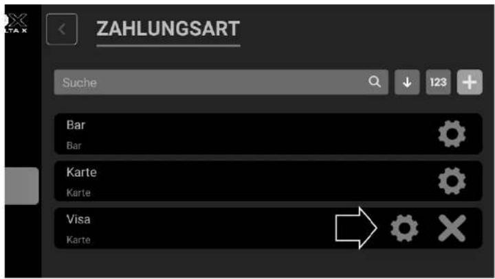 ZAHLUNGSART Suche 123 Bar Karte Visa Karte