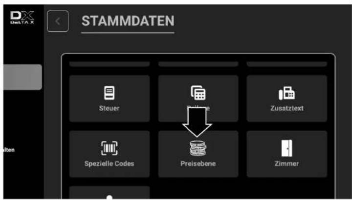 STAMMDATEN Steuer Zusatztext Spezielle Codes Preisebene Zimmer