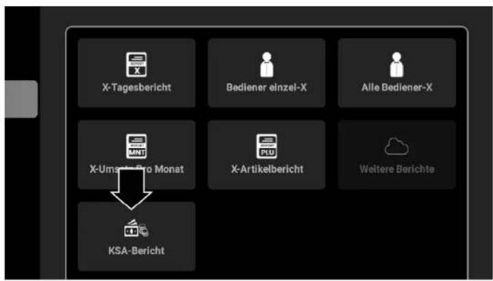 X-Tagesbericht Bediener einzel-X Alle Bediener-X X-Umaris-Pro Monat X-Artikelbericht Weitere Berichte KSA-Bericht