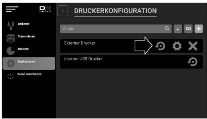 DRUCKERKONFIGURATION Suche 123 + Externer Drucker Interner USB Drucker