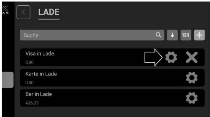 LADE Suche 123 + Visa in Lade 0,00 Karte in Lade 0,00 Bar in Lade 426,03