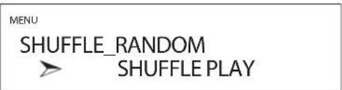 MENU SHUFFLE_RANDOM SHUFFLE PLAY