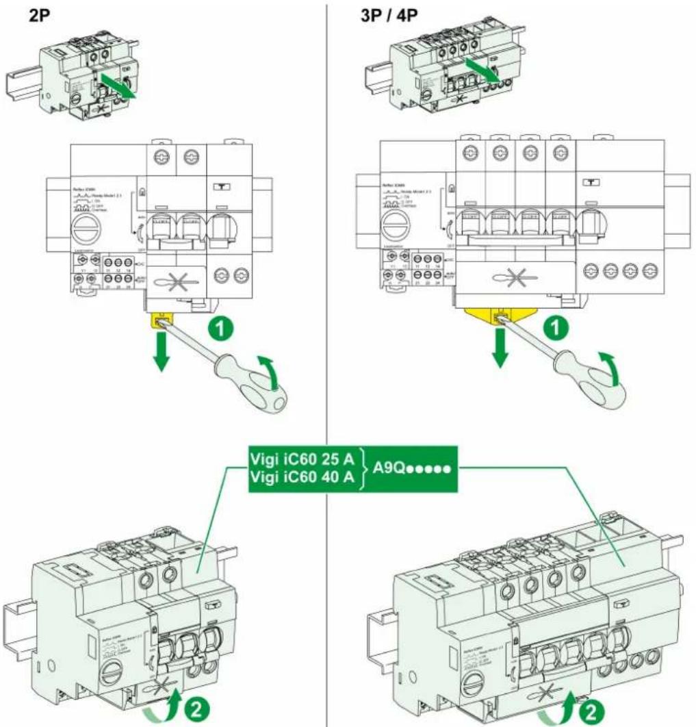 SCHNEIDER Reflex iC60N - Verfahren zur Demontage - 1