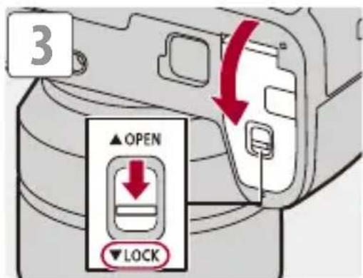 3 ▲ OPEN ▼ LOCK