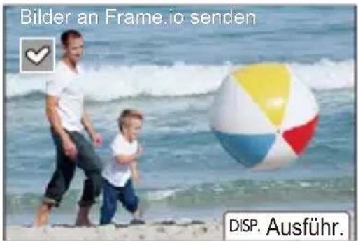 Bilder an Frame.io senden DISP. Ausführ.