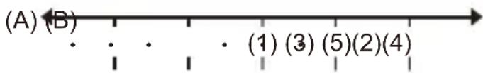 (A)(B) • • • • (1) (3) (5)(2)(4)