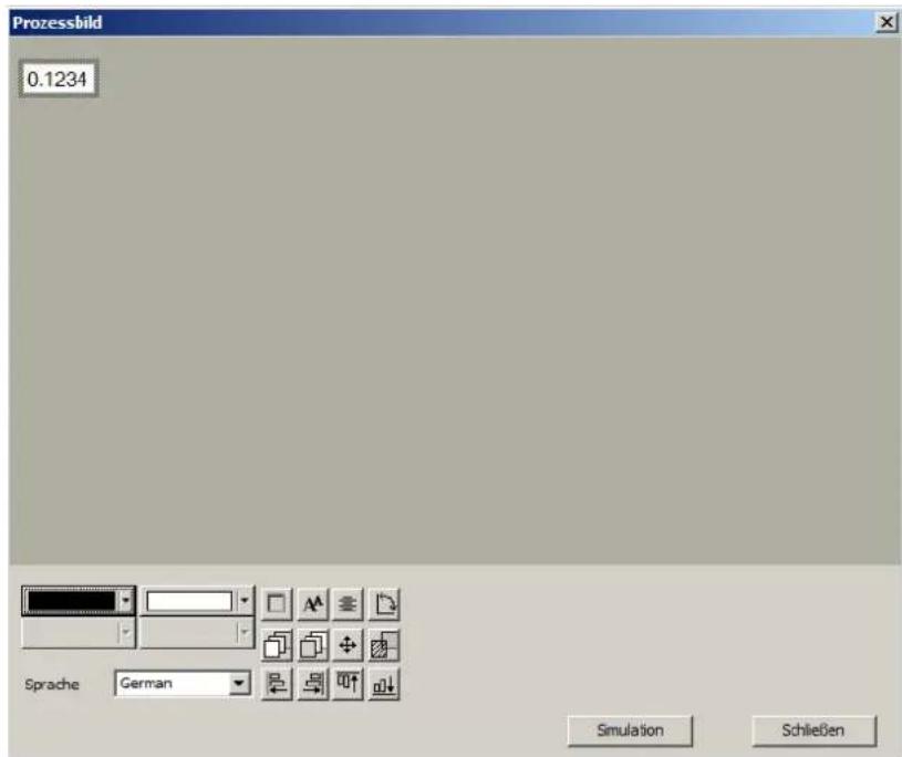 Prozessbild 0.1234 Sprache German Simulation Schließen
