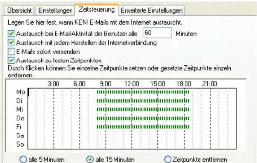 AVM Ken! 3 - E-Mail-Austausch mit dem Internet nach Zeitsteuerung - 1