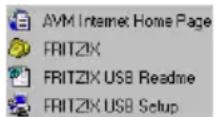 AVM FRITZ!X USB - Die Programmordner - 1