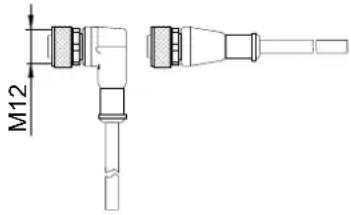 Jumo flowTRANS US W01 - Anschlussbelegung der M12-Steckverbindung - 2