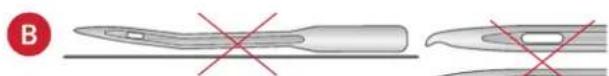 PFAFF Creative expression 750 - Wichtige Informationen zu Nadeln - 3