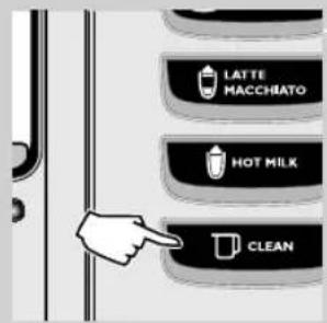 SAECO Incanto Executive HD9712 - Tägliche Reinigung der Milchkaraffe: Selbstreinigungszyklus "CLEAN" (nach jeder Benutzung) - 2