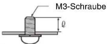 M3-Schraube l