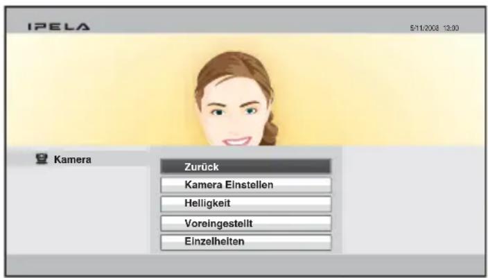 IPELA 5/11/2008 13:00 Kamera Zurück Kamera Einstellen Helligkeit Voreingestellt Einzelheiten
