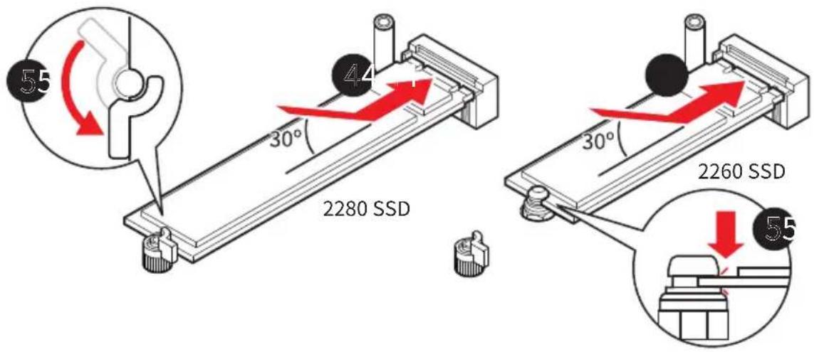 55 30° 4 2280 SSD 30° 2260 SSD 55