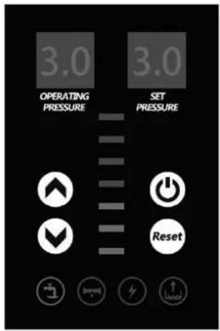3.0 OPERATING PRESSURE SET PRESSURE Reset