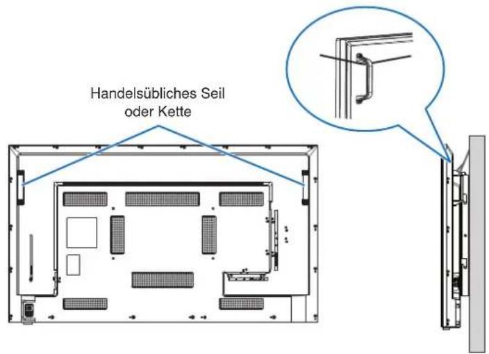 Handelsübliches Seil oder Kette