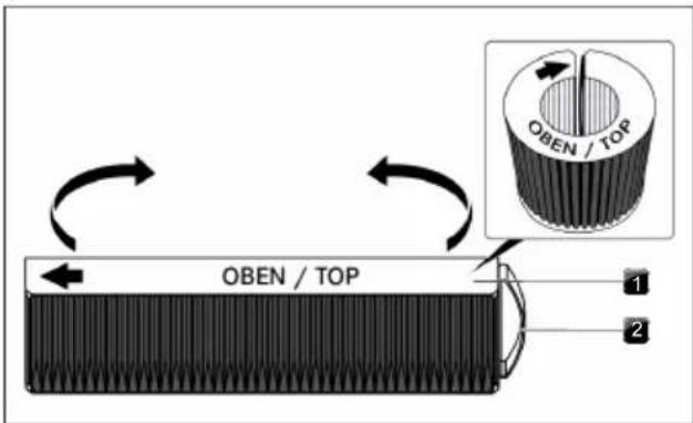 OBEN / TOP 1 2 OBEN / TOP
