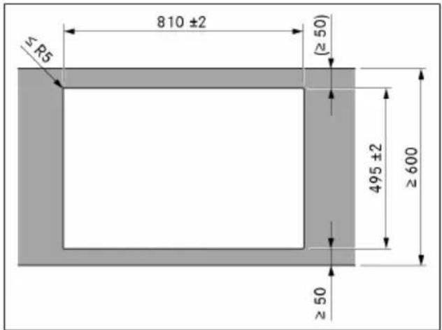 810 ±2 ≥R5 (≥ 50) 495 ±2 ≥ 600 ≥ 50