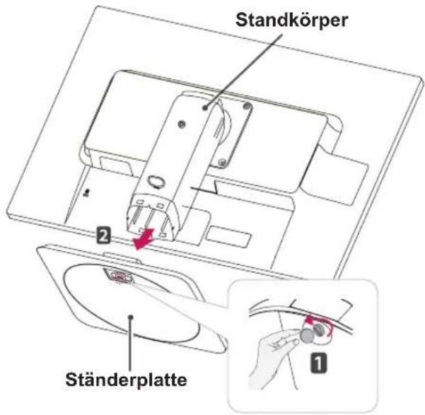 Standkörper 2 Ständerplatte 1
