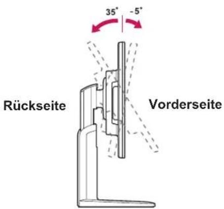 35° -5° Rückseite Vorderseite