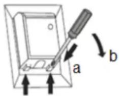 a b