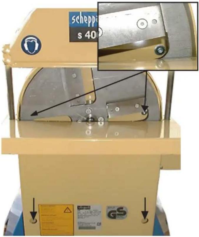 SCHEPPACH s 400 - Schärfen der Schälscheibenmesser - 1
