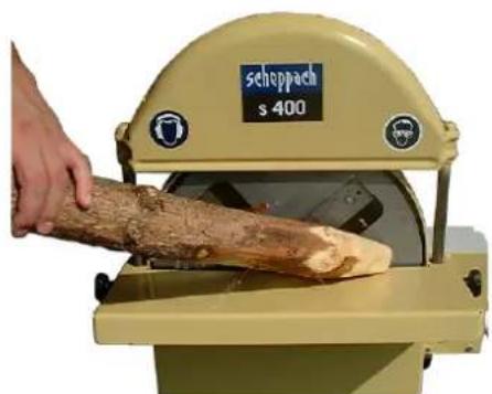 SCHEPPACH s 400 - Schälvorgang - 1