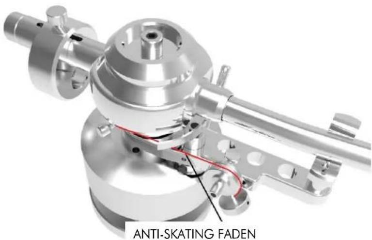 ANTI-SKATING FADEN