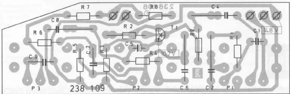 S3888 R7 R8 C4 C8 R6 R2 T1 C5 R4 10.7V C9 R5 C7 R3 P3 238 109 P2 C6 C2 P1 C1 14.8 V D009