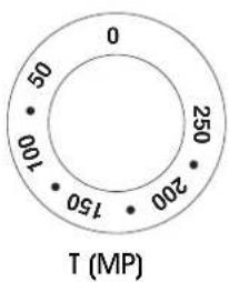0 50 100 150 200 250 T (MP)