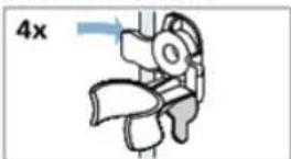 SIEMENS WS14S4B7HK - 安裝運輸螺栓： - 1