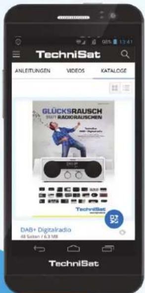 TechniSat ANLEITUNGEN VIDEOS KATALOGE GLÜCKSRAUSCH RADIORAUSCHEN TechniSat DAB+ Digitalradio 48 Sellen / 6.3 MB TechniSat