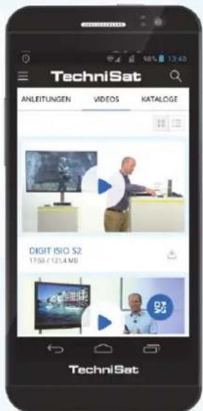 TechniSat ANLEITUNGEN VIDEOS KATALOGE DIGIT ISIO S2 17:56 / 121,4 MB TechniSat