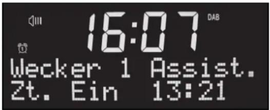 16:07 DAB Wecker 1 Assist. Zt. Ein 13:21