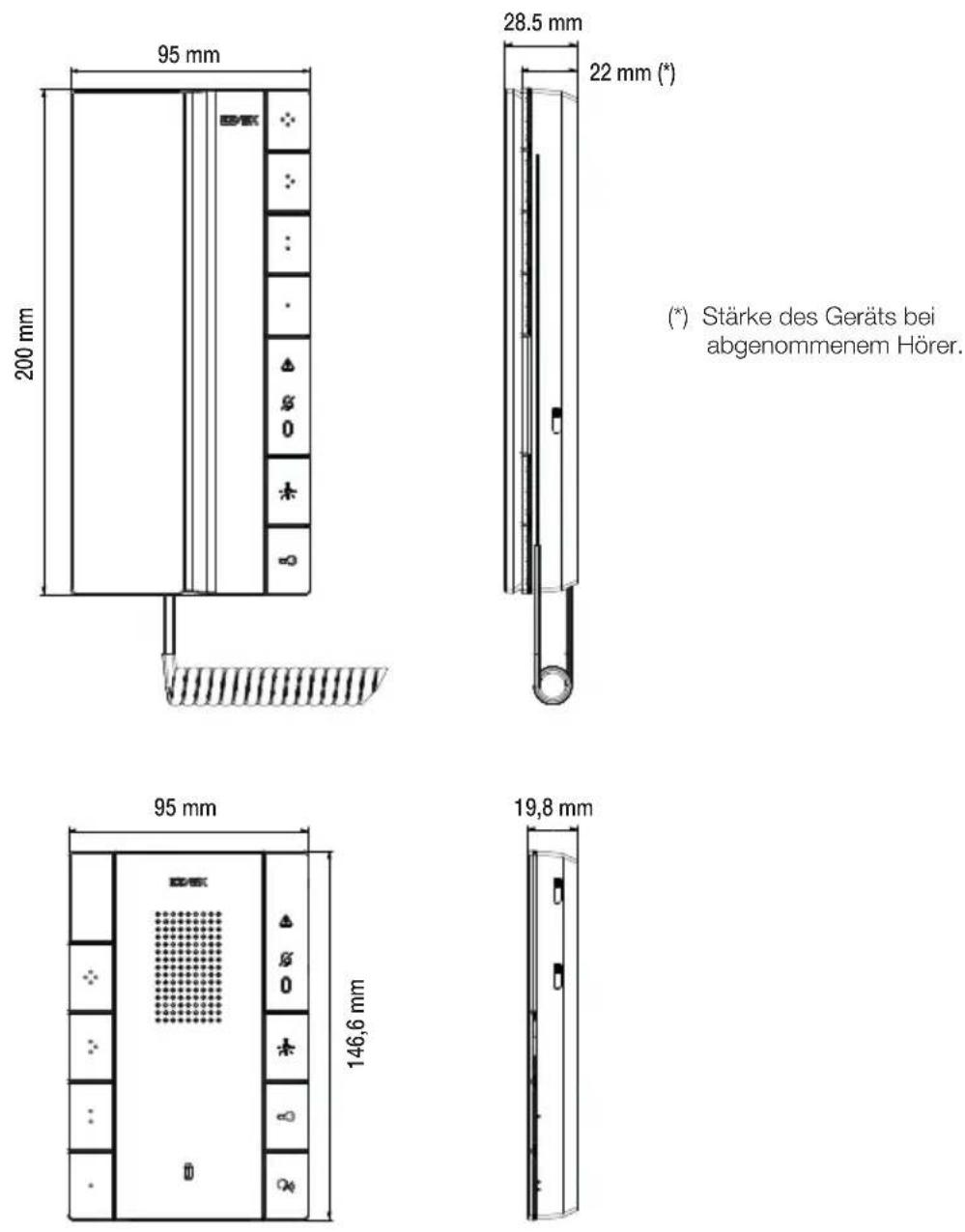 Vimar Voxie K40547 - Maßangaben - 1