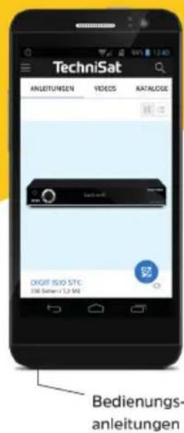 TechniSat ANLEITUNGEN VIDEOS KATALOGE DIGIT ISO STC DIGIT SEPAR 7,3 MB Bedienungs- anleitungen