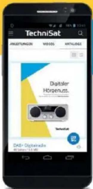 TechniSat ANLEITUNGEN VIDIOS KATALOGS Digitaler Hörgenuss. TechniSat DAS+ Digitalradio 45 Satens / 5.3 MHz