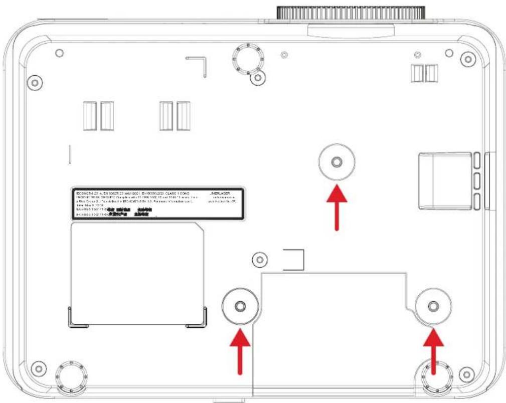 VIEWSONIC T400W - Montage des Projektors - 1
